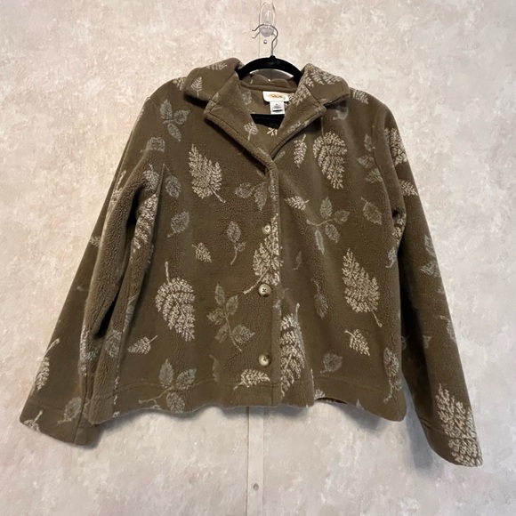 Leaf Pattern Jacket Talbots - Picture 2 of 6